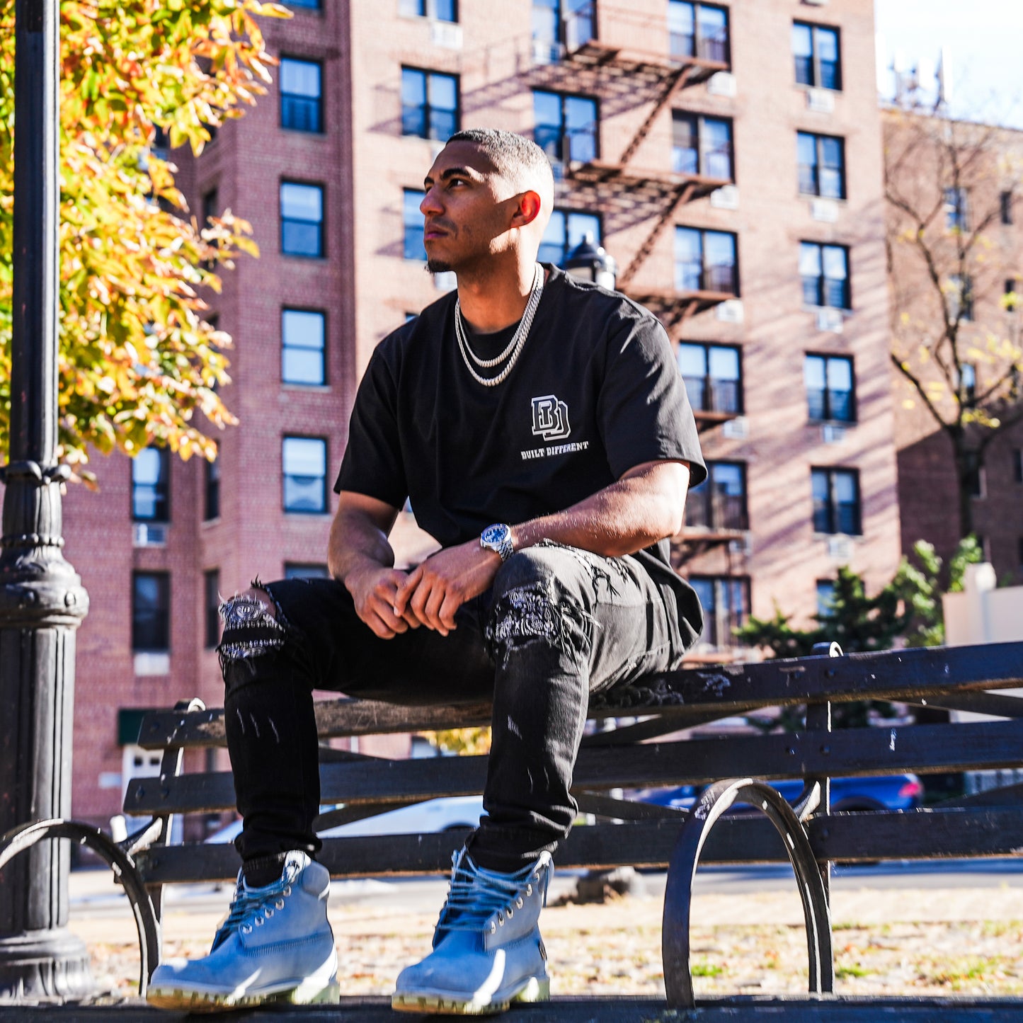 Built Different “Blackout” Logo Tee