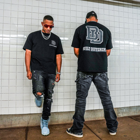 Built Different “Blackout” Logo Tee