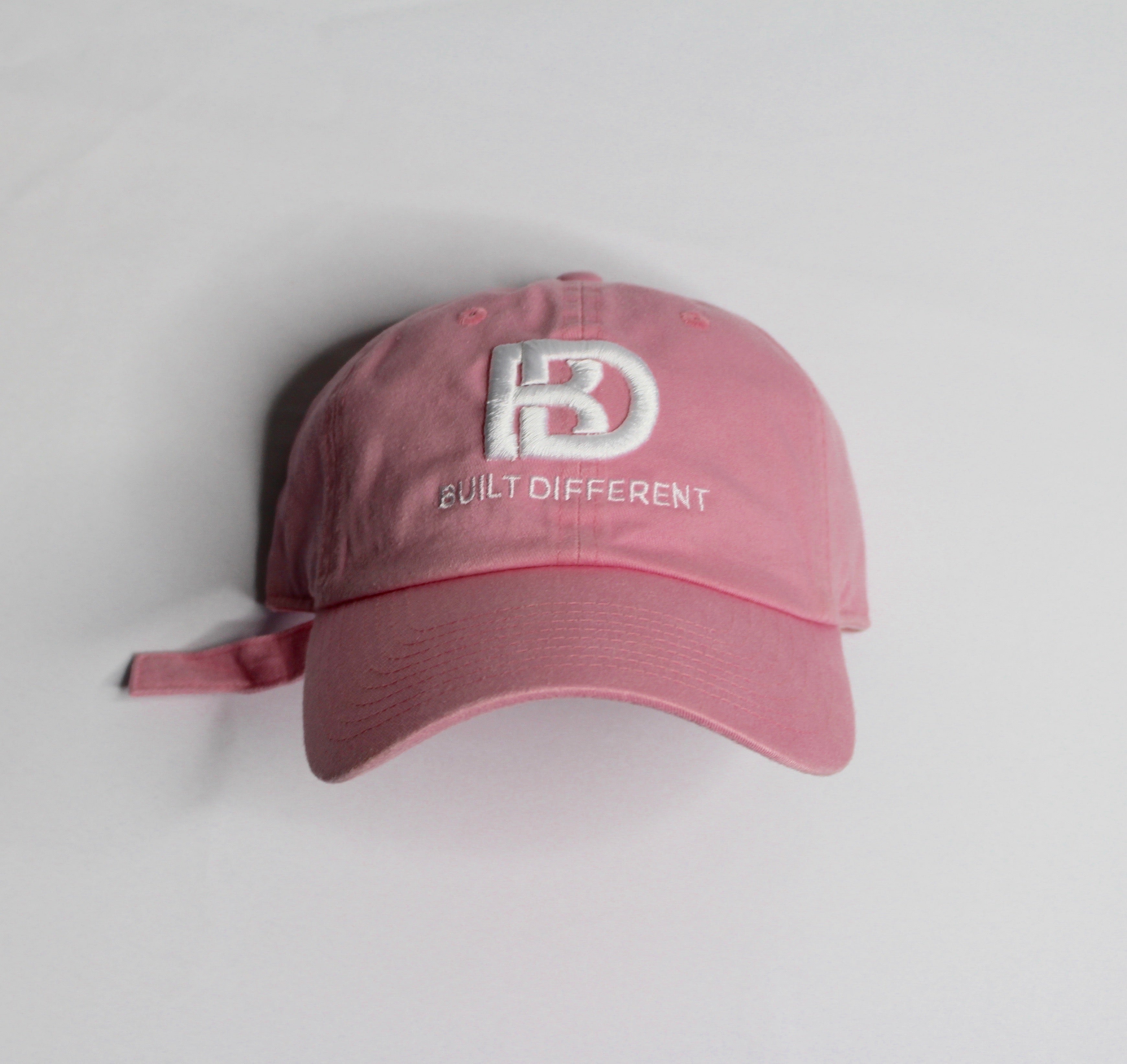 Built Different Dad hat (Pink)